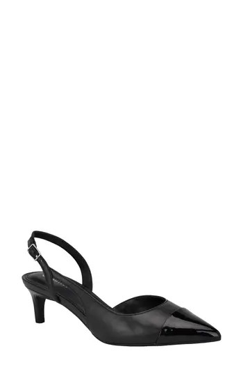 Calvin Klein Slingback Kitten Heel Pump in Black at Nordstrom Rack, Size 8.5 | Nordstrom Rack