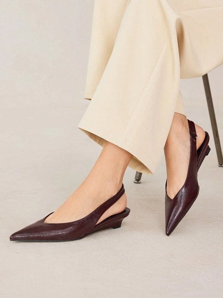 MOTF PREMIUM WOMEN POINT TOE SLINGBACK PUMPS, FOR VALENTINE'S DAY, SPRING SHOES, SPRING BREAK EASTER PROM HEELS FOR CHRISTMAS SPRING SHOES | SHEIN