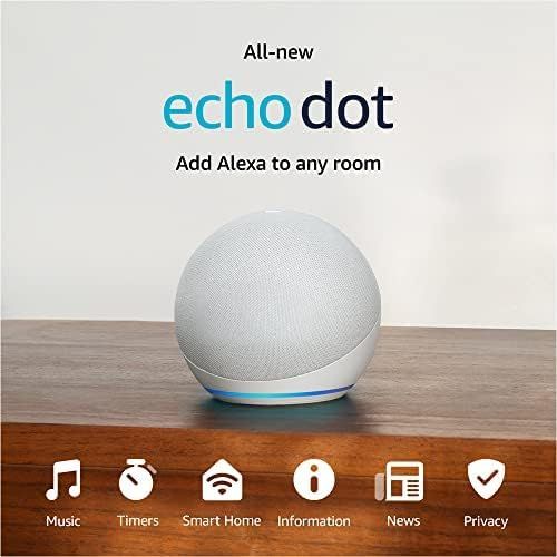 All-New Echo Dot (5th Gen, 2022 release) | Bigger vibrant sound in a compact smart speaker with A... | Amazon (US)