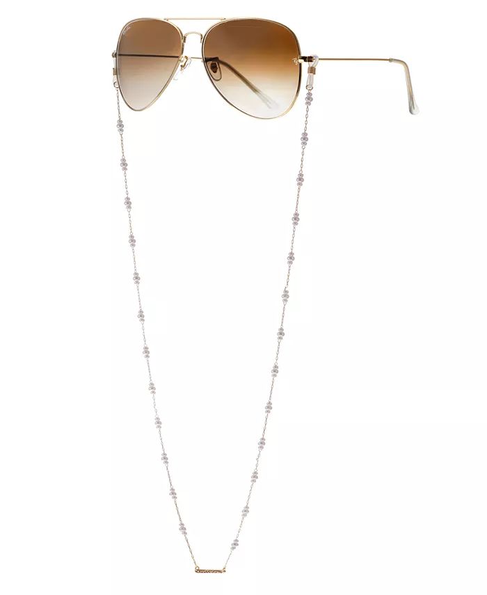 Women's 18k Gold Plated Imitation Pearl Moments Glasses Chain | Macys (US)