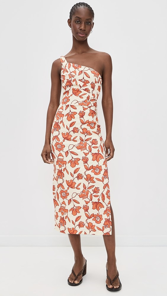 Chloe One Shoulder Midi Dress | Shopbop