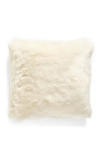 Nordstrom At Home Cuddle Up Faux Fur Pillow, Size One Size - Ivory | Nordstrom