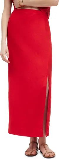 Linen Column Maxi Skirt | Nordstrom