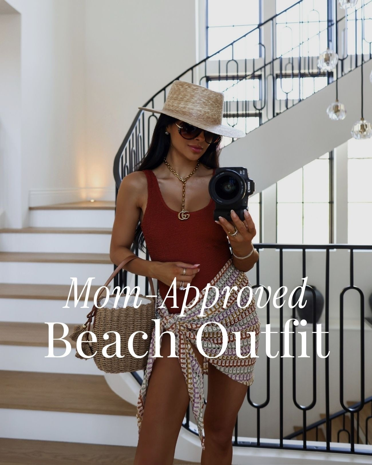 Affordable beach outfit for moms
Wearing an Amazon one piece swimsuit that looks like Hunza g (under $40)
Amazon sarong / swimsuit coverup
Target basket bag

#LTKmomlife #LTKSwim #LTKTravel