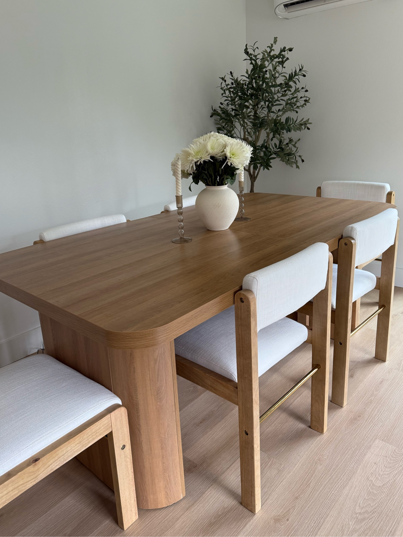 The perfect linen fabric modern chairs. Super comfortable and easy to put together! 

#LTKSeasonal #LTKsalealert #LTKhome