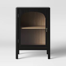New Bedford 1 Door Cabinet Black - Threshold™ | Target