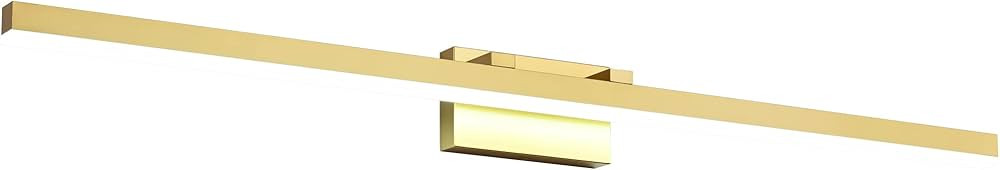 PRESDE Bathroom Vanity Light Dimmable 48in Modern Gold LED Bathroom Light Fixtures Over Mirror Ba... | Amazon (US)