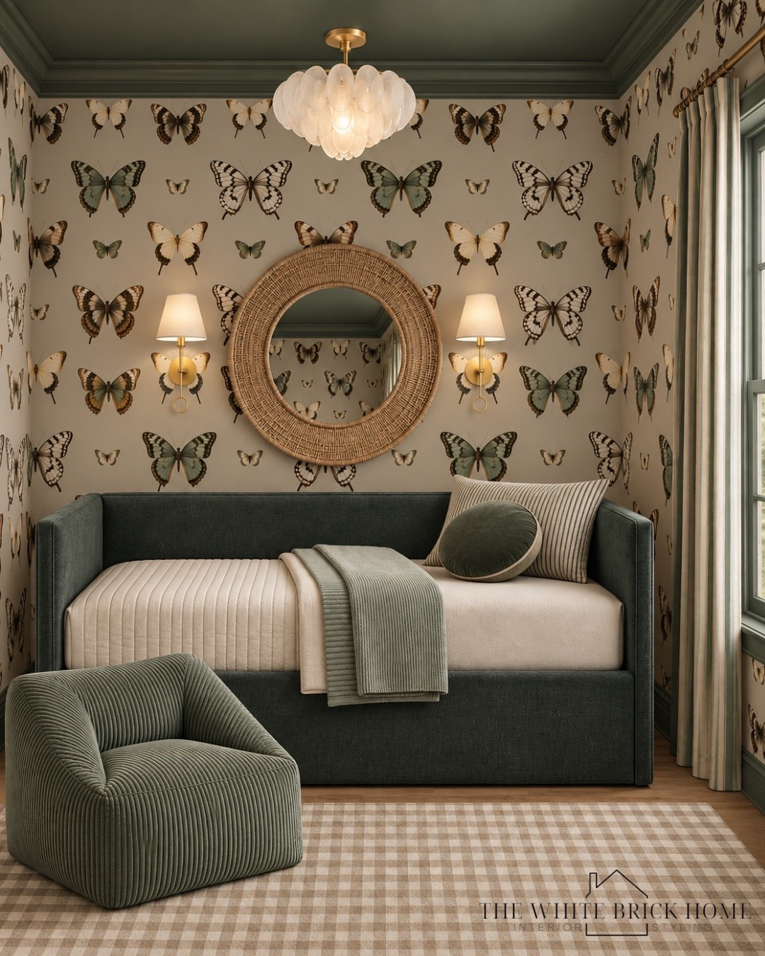 A whimsical butterfly retreat where rich green tones and cozy layers create a room that feels equal parts magical and sophisticated. 

Girls room, girls bedroom, kids room, kids bedroom, girls room decor, girls room ideas, girls room bed, girls room rug, girls room wall decor, girls room ideas, girls room wallpaper, girls room wall sconces, girls room design, girls room area rug, girls room green, bed, bedroom, crate and kids, crate and barrel, pottery barn kids, Anthropologie

#LTKSeasonal #LTKHome #LTKKids