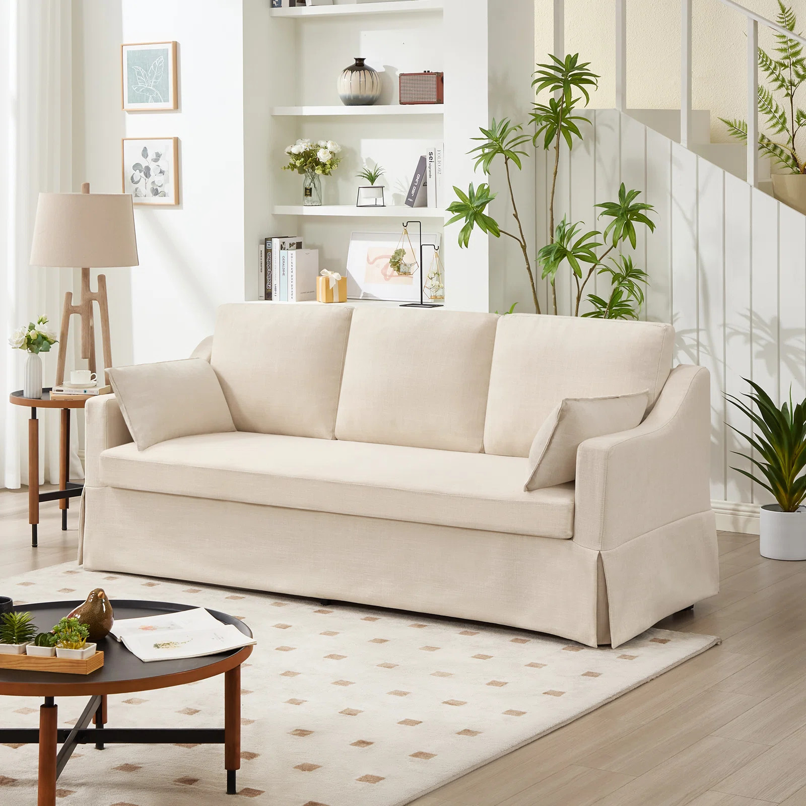 81'' W Upholstered Modern Slipcover Sofa Farmhouse | Wayfair North America