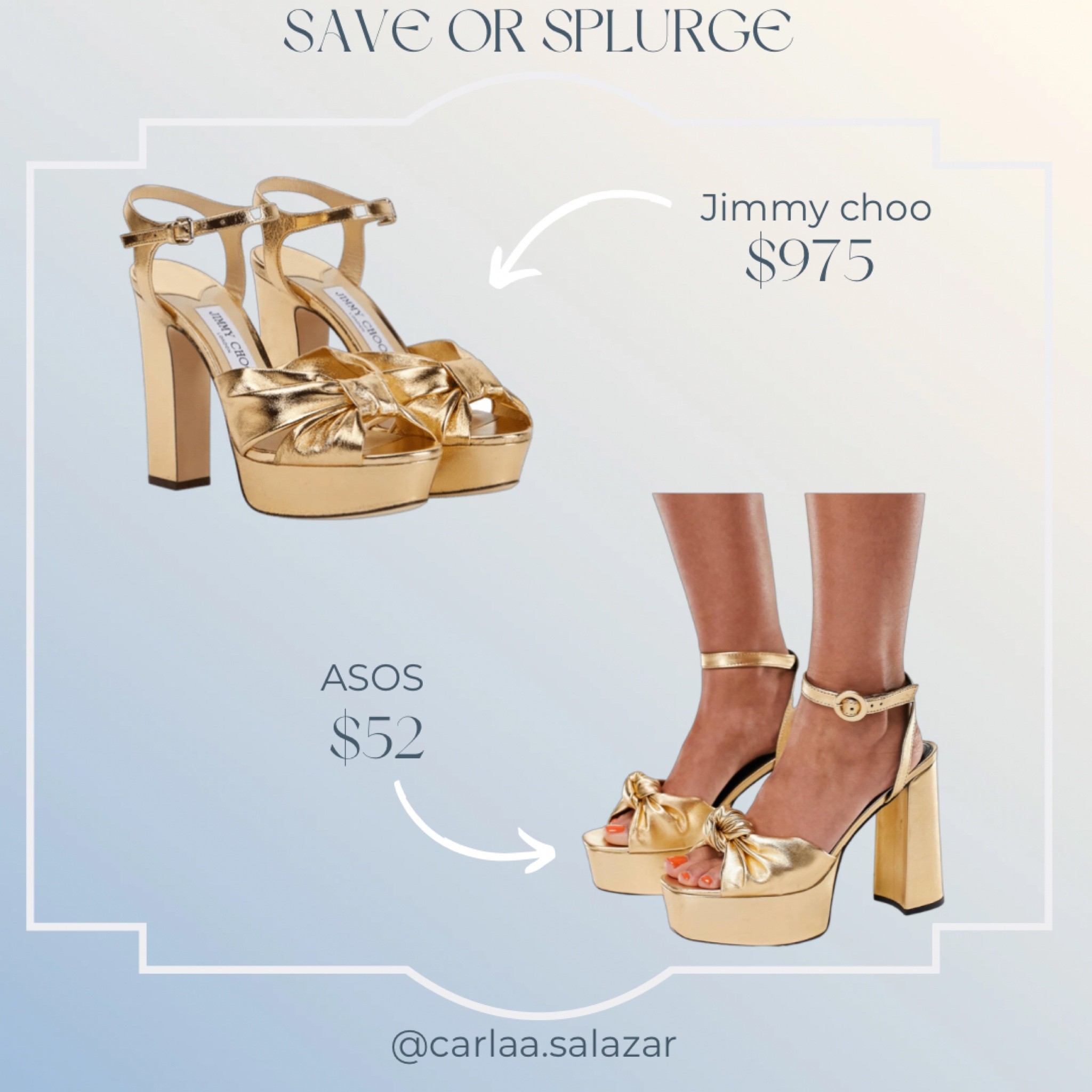 Save or splurge Jimmy Choo shoes, ASOS shoes, dupe 

#LTKstyletip #LTKshoecrush