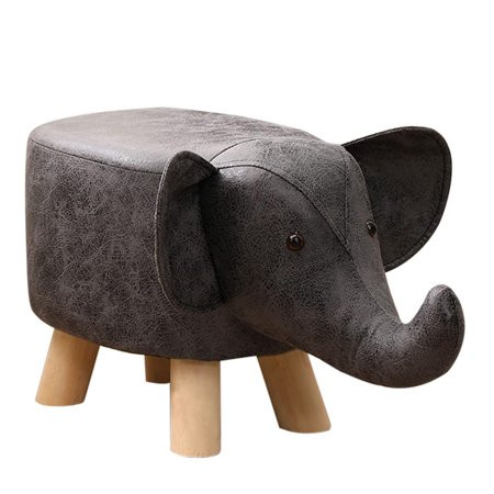 Small Footstool for Children Elephant Shape Footstool with 4 Legs 3 | Walmart (US)