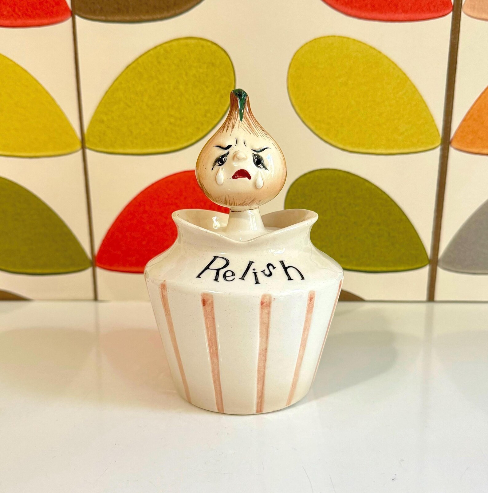 Vintage Lefton Pixie 'crying Onion' Relish Jar / Lefton Collectible Anthropomorphic Onion Relish ... | Etsy (US)