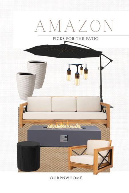 Amazon patio must have!

Patio sofa, outdoor couch, patio chair, outdoor chair, neutral outdoor rug, tan outdoor area rug, outdoor fire pit, outdoor end table, patio storage table, bistro lights, patio lights, cafe lights, planter pots, Amazon home, outdoor umbrella, large shade umbrella, summer home

#LTKstyletip #LTKSeasonal #LTKhome