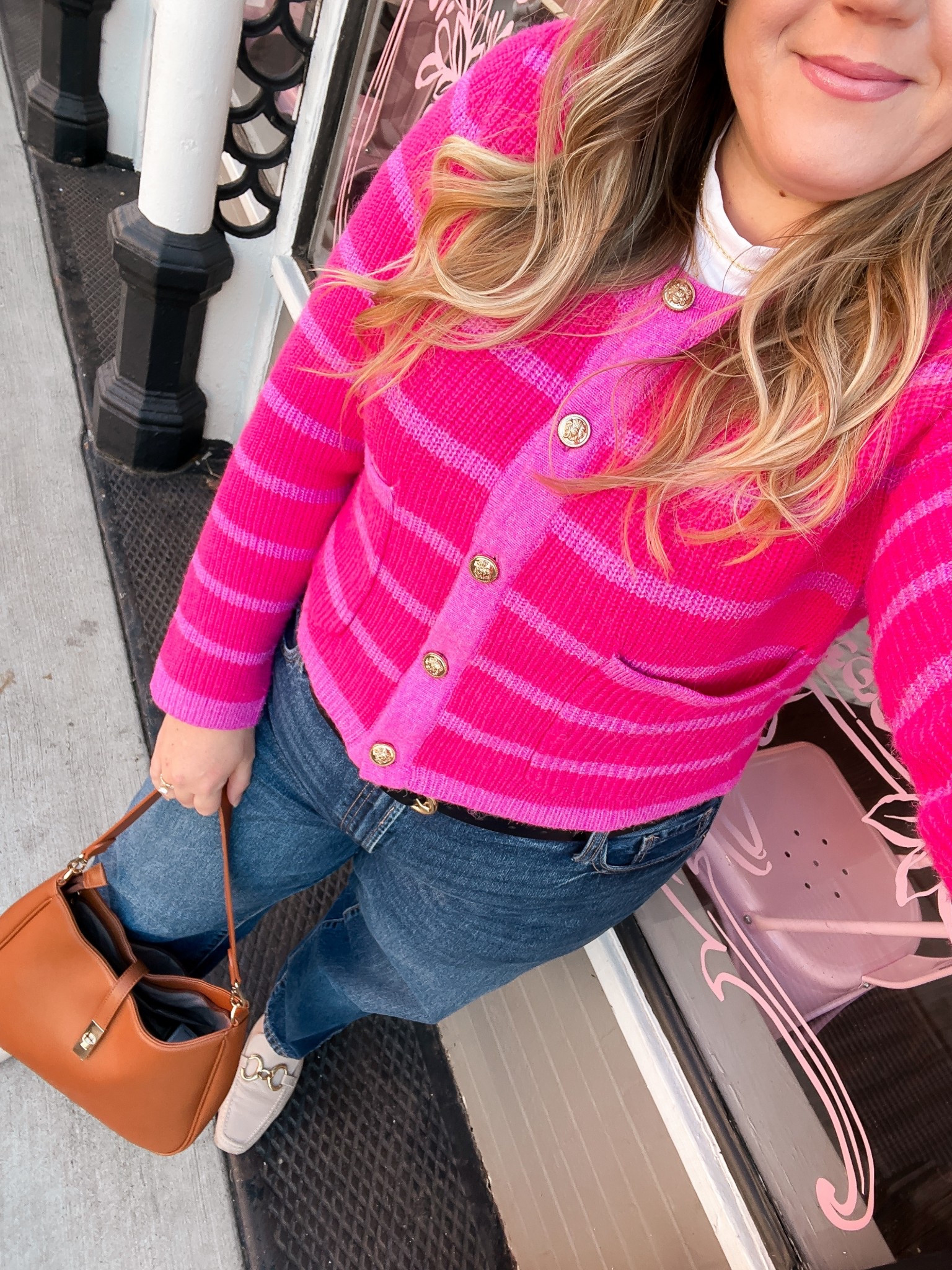 All this talk about 2016… can we bring back this kind of #ootd post please 🙃 Social media used to be so much simpler and the algorithm didn’t change every week. Honestly, I’m kinda leaning towards just posting what I want 🤷🏼‍♀️ But seriously, this cardigan is so cute and perfect for Valentine’s Day! 🩷

#LTKMidsize #LTKootd