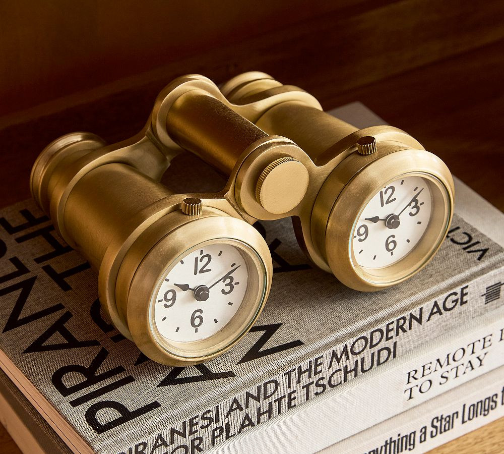 Brass Binocular Clock | Pottery Barn (US)