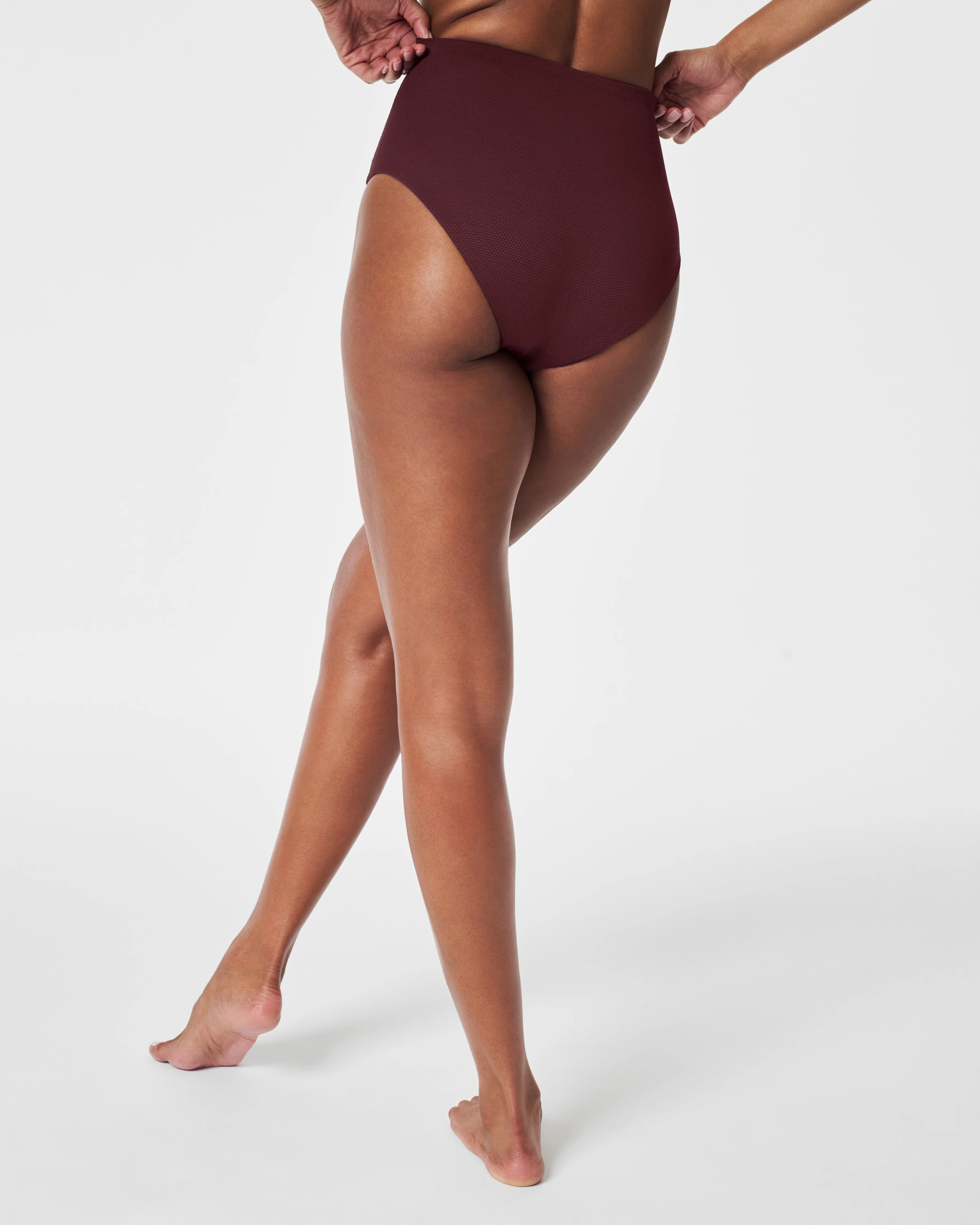 SPANXshape™ Swim Pique Ultra Hi-Rise Cheeky Bottom | Spanx