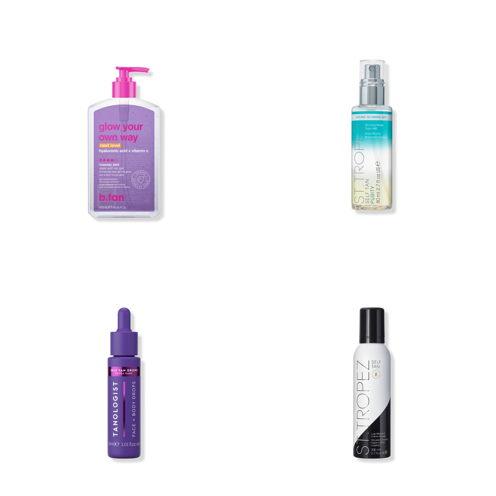 My favorite self tanners in all formulas! 