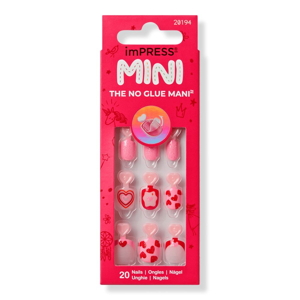 Kiss imPRESS Mini Valentine's Day Press On Nails for Kids - Magical Friend | Ulta