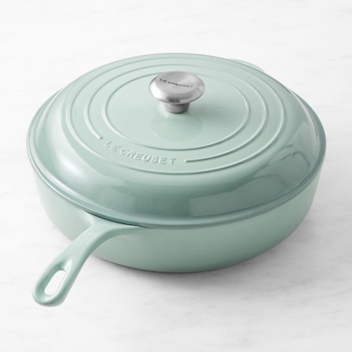 Le Creuset Signature Enameled Cast Iron Deep Saute Pan, 4 1/2-Qt., Sea Salt | Williams-Sonoma