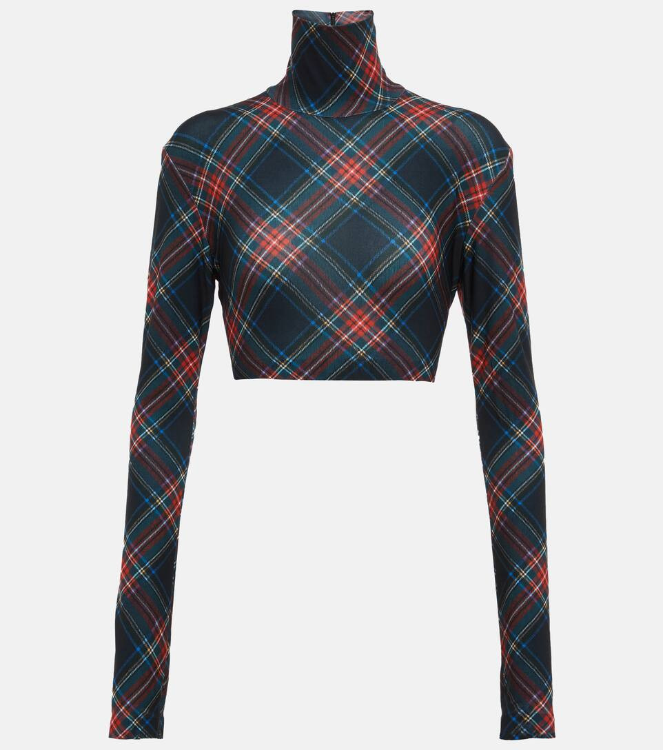 Checked jersey top | Mytheresa (US/CA)