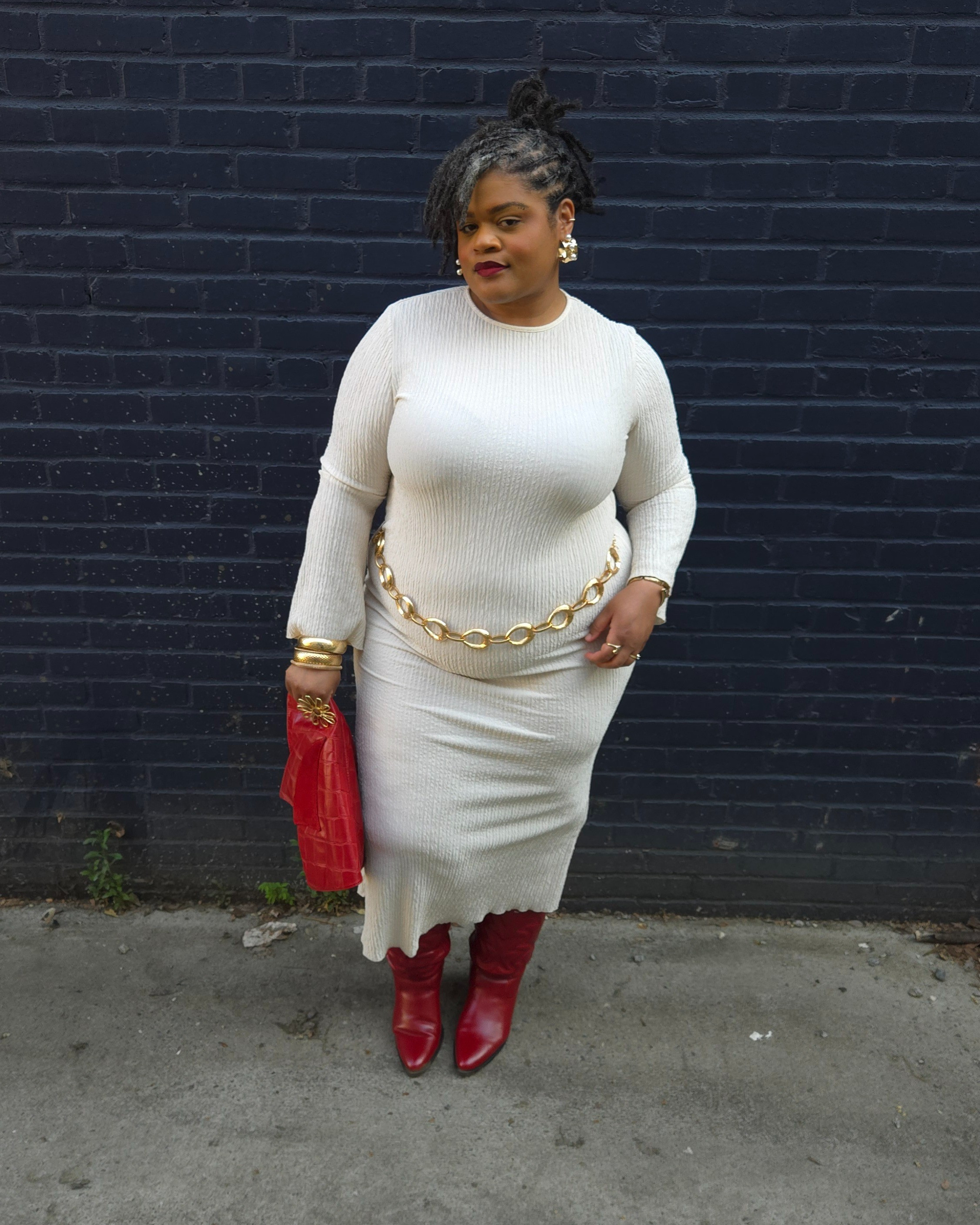 Enjoyed styling this cream dress and red accessories! 😍

#LTKootd #LTKPlusSize #LTKBeauty