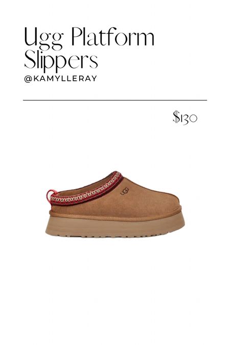 Ugh platform slippers 
