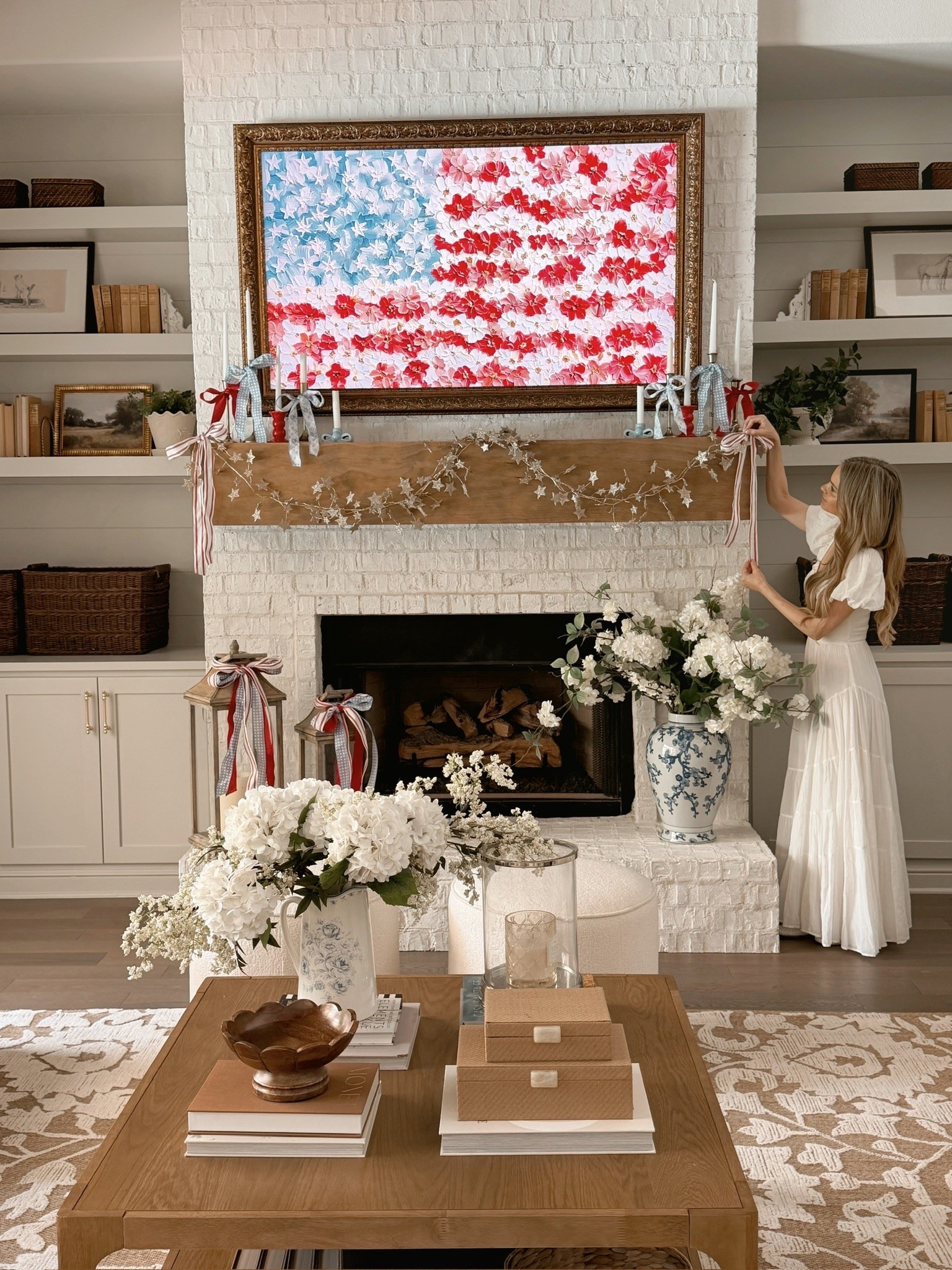 It’s officially summer in our home!! 
Adding a little magic to your mantle is the perfect way to lean into the season without it being too overwhelming!

#LTKSeasonal #LTKHome
