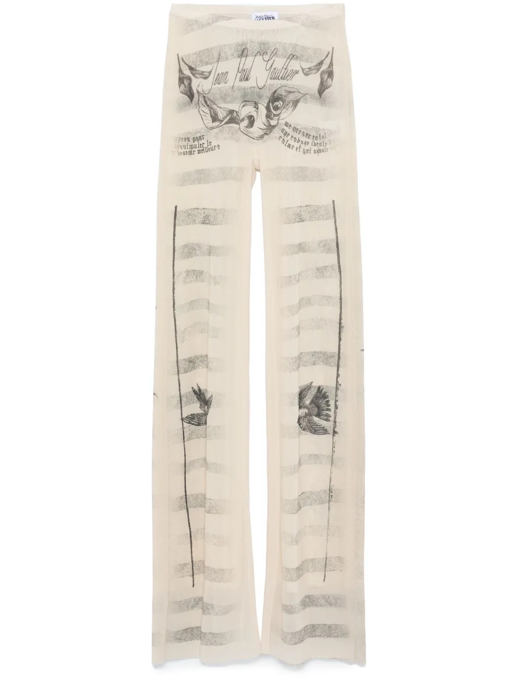 Jean Paul Gaultier The “Tattoo Marinière” trousers - Neutrals | Farfetch Global