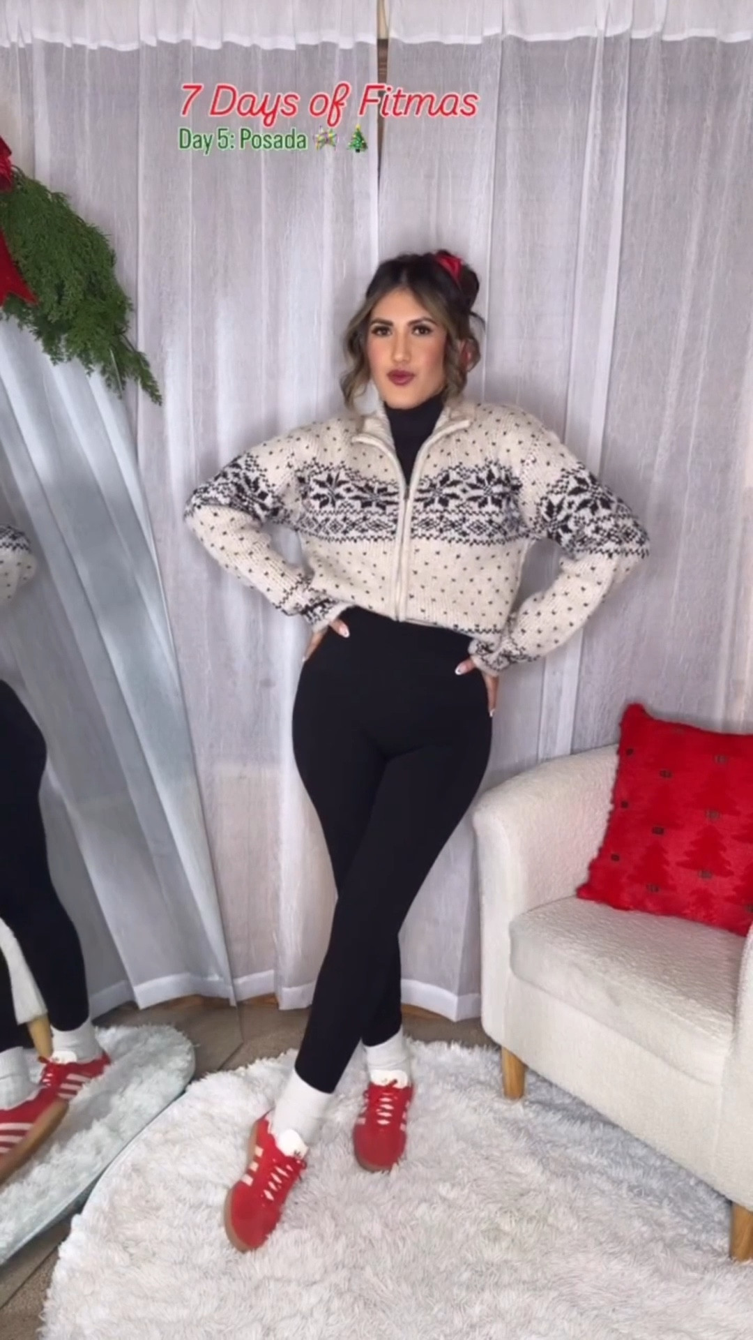 Fit check for a family posada 🎄

#posada #posadanavideña #holidayoutfit #outfitideas