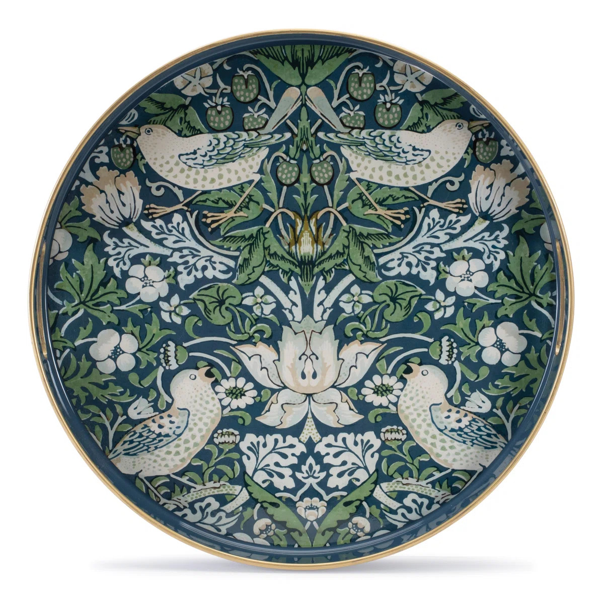 Round William Morris Tray 13.5"D | Wayfair North America