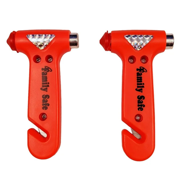 Family Safe Bright Orange Seatbelt Cutter Window Breaker Emergency Escape Multi Tool | Walmart (US)