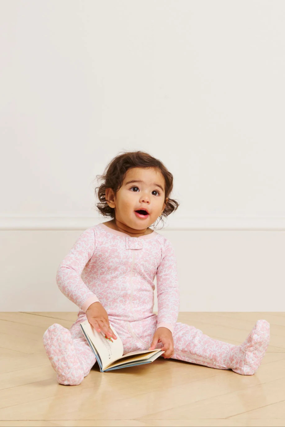Baby Sleeper in English Rose Stripe | Lake Pajamas