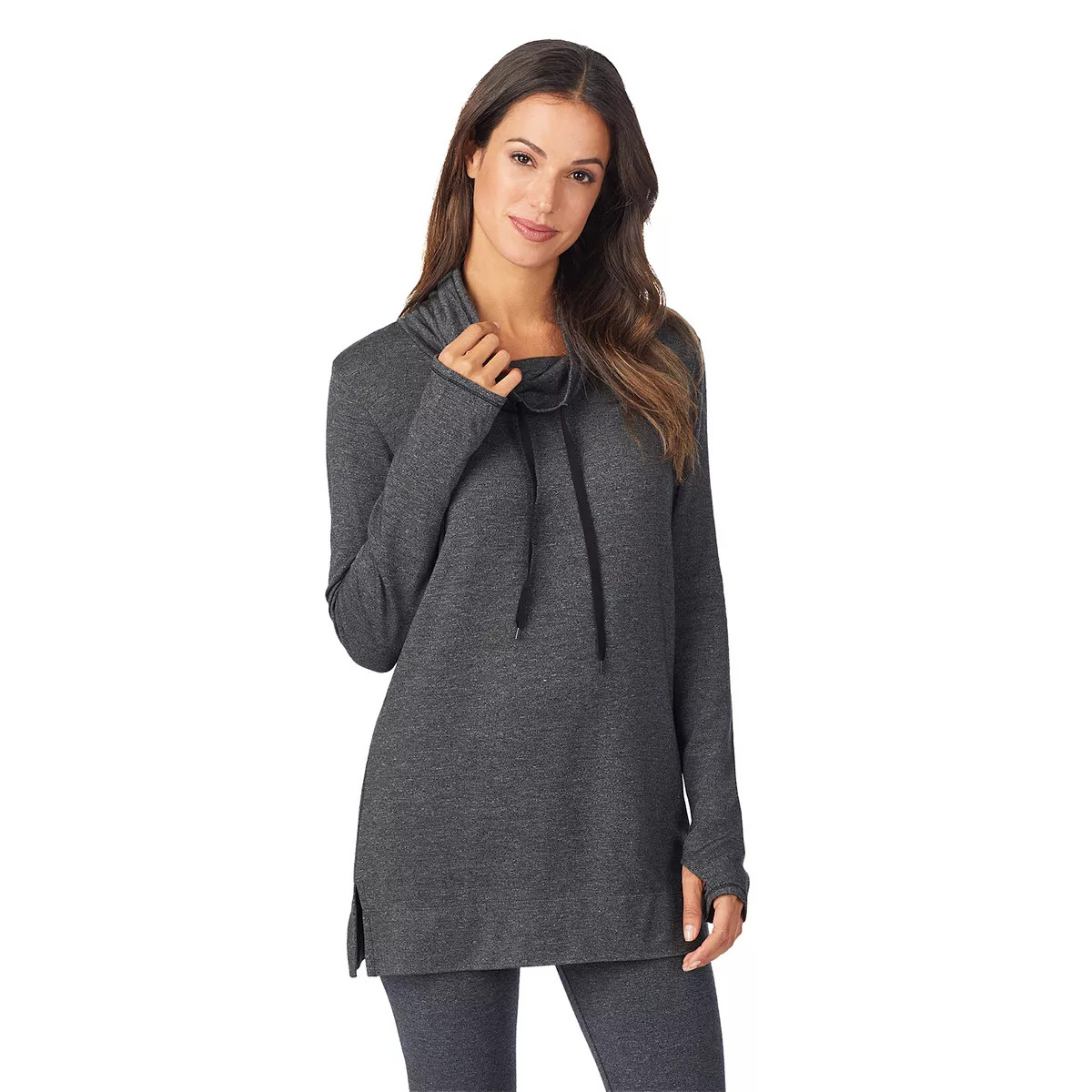 Women's Cuddl Duds® Ultra Cozy Long Sleeve Cowl Neck Tunic | Kohl's