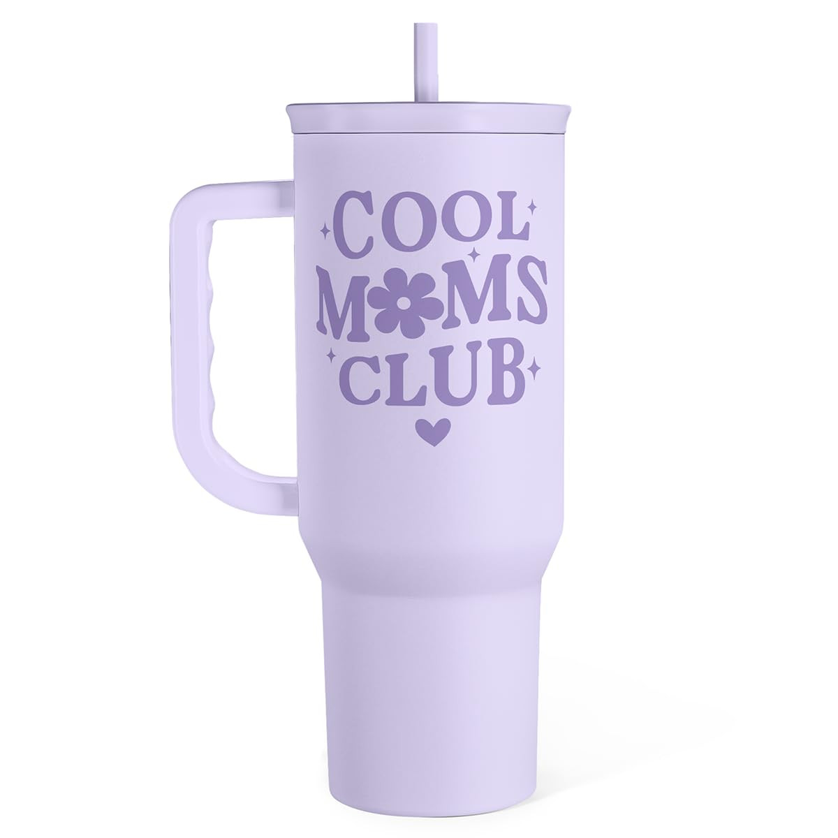 SANDJEST Gift for Mom - Cool Mom Club Stainless Steel Tumbler with Handle, Travel Coffee Mug for ... | Amazon (US)