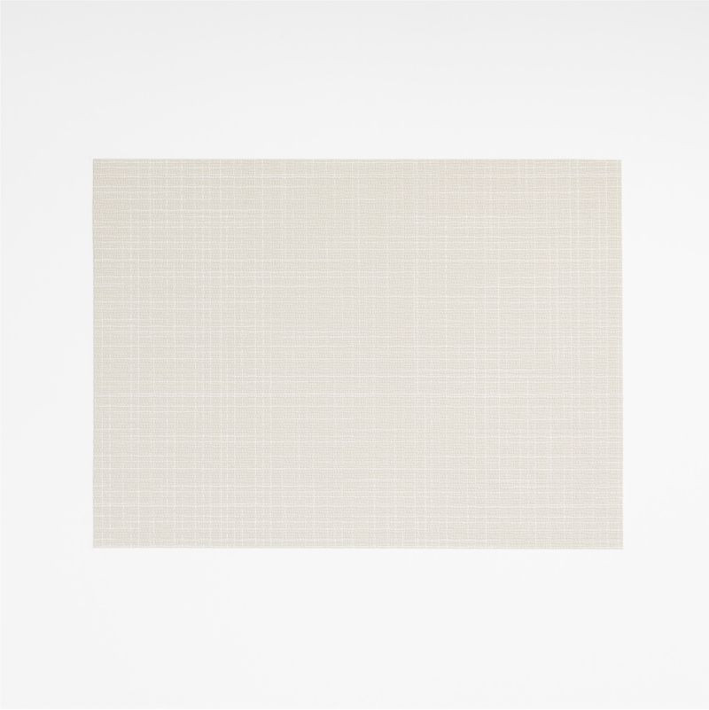 Chilewich Rectangular Charm Neutral Vinyl Placemat + Reviews | Crate & Barrel | Crate & Barrel