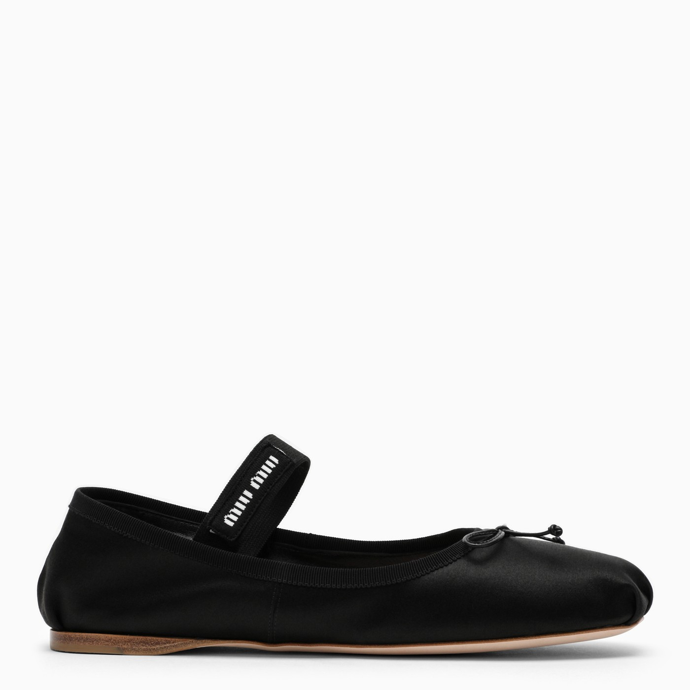Black satin ballerinas | The Double F
