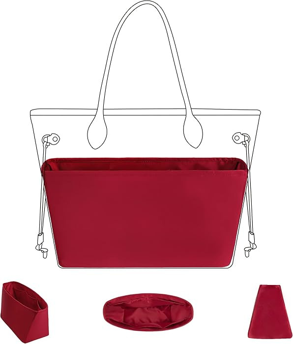 DGAZ Purse Organizer Insert Fits Neverfull-Bags，Silk Bag Organizer，Luxury Handbag & Tote Shap... | Amazon (US)