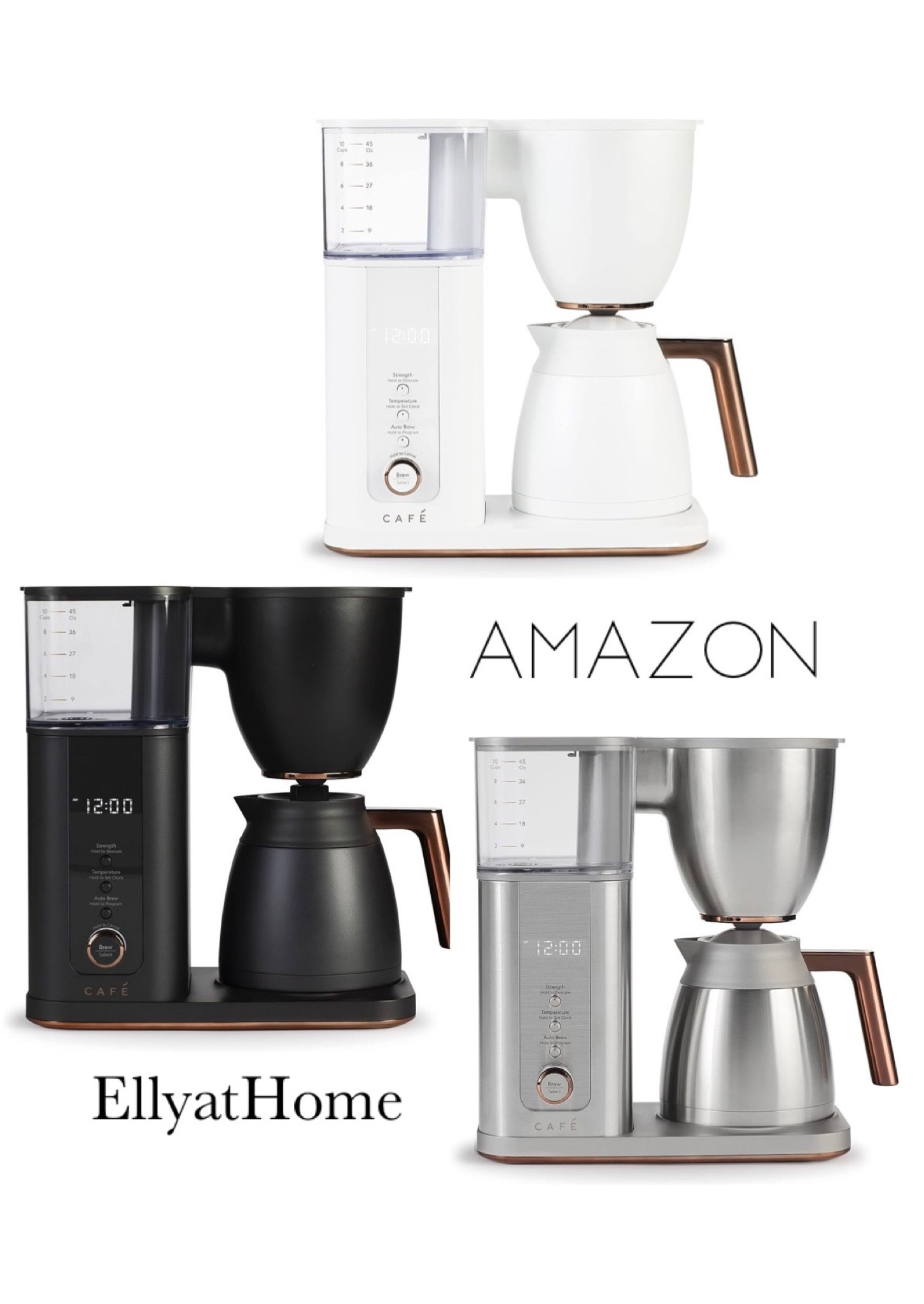 Café specially coffeemakers from
Amazon home in beautiful color choices and design! Choose white, black matte or stainless. Also shop coffee recipe cookbooks, best selling coffee mugs, glasses and accessories. Coffeehouse style. Home decor accessories. Anthropologie, Walmart, Amazon home finds. Free shipping. 

#LTKfamily #LTKhome