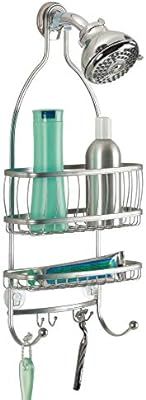 iDesign York Metal Wire Hanging Shower Caddy, Extra Wide Space for Shampoo, Conditioner, and Soap... | Amazon (US)