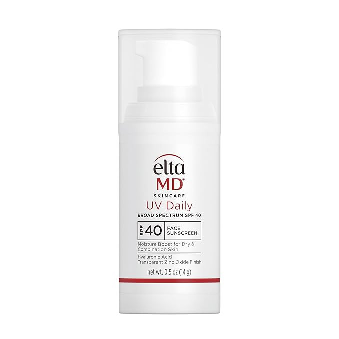 EltaMD UV Daily SPF 40 Face Sunscreen Moisturizer with Zinc Oxide, Daily Face Moisturizer with SP... | Amazon (US)
