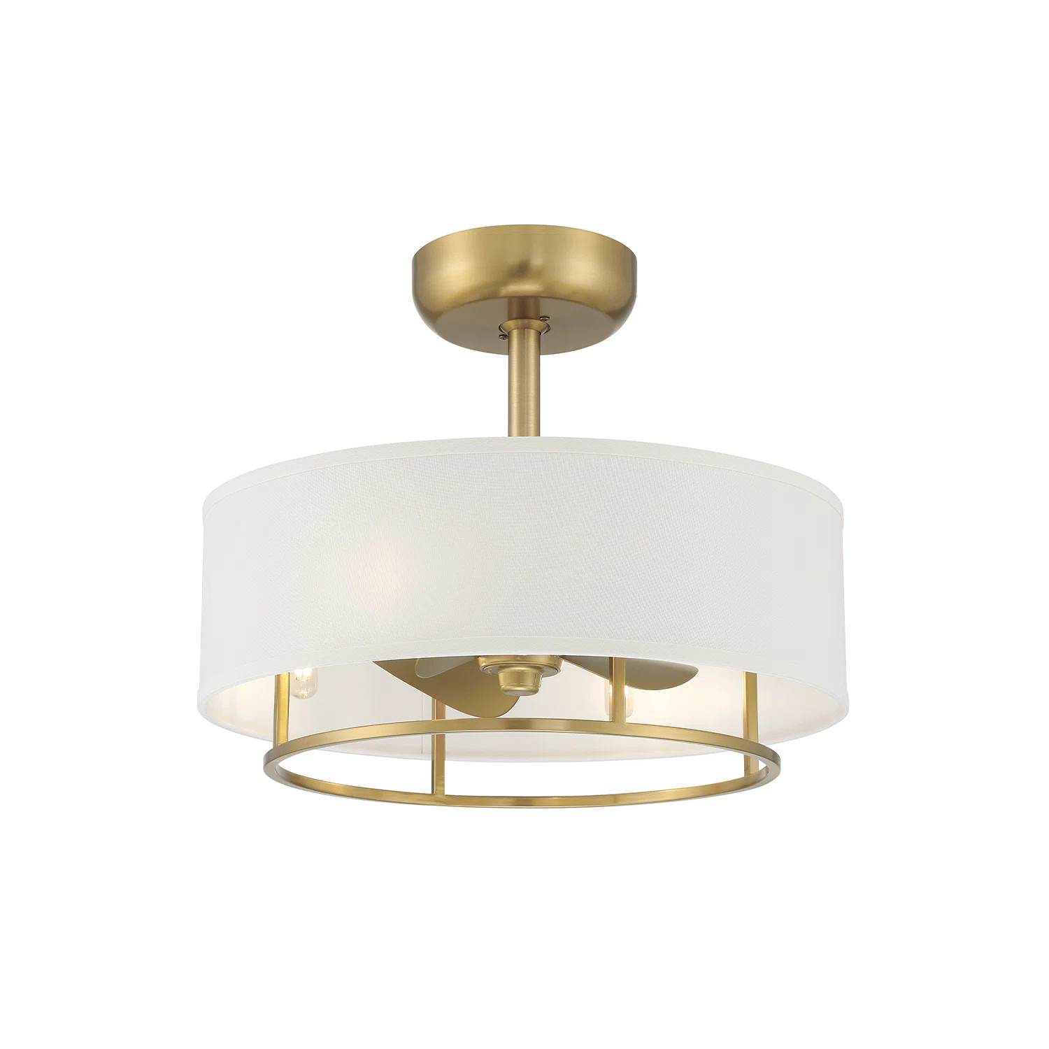 Mercer41 20'' Raia - Drum Shade Ceiling Fan with Remote Control and Light Kit Included & Reviews ... | Wayfair North America