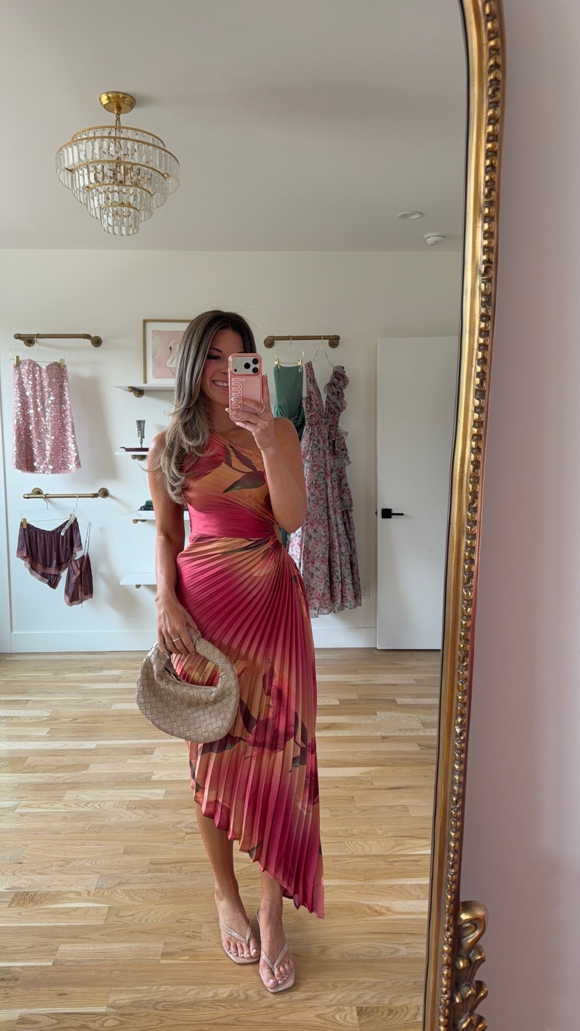 vici pleated pink and orange floral print midi with an asymmetric hem summer wedding resort dress under $70 💍🌺

vici: emerson30

I’m 5’4” and typically wear a small/2 
• i sized down to an xs

summer wedding guest dresses, wedding guest dresses, cocktail dresses, semi-formal dresses, black tie wedding guest dresses, destination wedding guest dresses, garden party dresses, wedding guest outfit ideas, graduation dresses, white dresses, party dresses, date night dresses, special occasion dresses, cocktail party dresses, resortwear, resort outfits, vacation outfits, vacation dresses, beach vacation outfits, summer vacation outfits, tropical vacation outfits, vacation outfit ideas

#LTKgrwm #LTKSeasonal #LTKWedding