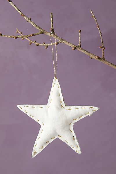 Recycled Canvas Star Ornament | Anthropologie (US)
