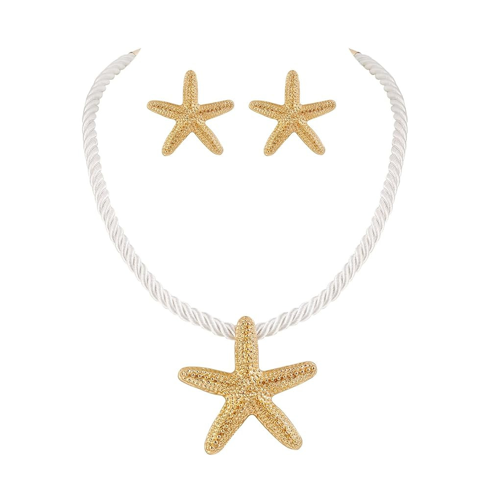 Bocar Starfish Pendant Necklace for Women | Amazon (US)