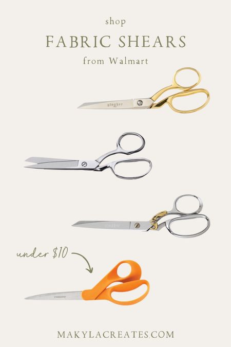 The best and most affordable fabric shears for sewing: sewing shears, fabric shears, sewing tools, sewing, sewing scissors, Walmart, craft tools, crafting, gingher, fiskars



#LTKunder50 #LTKhome #LTKunder100