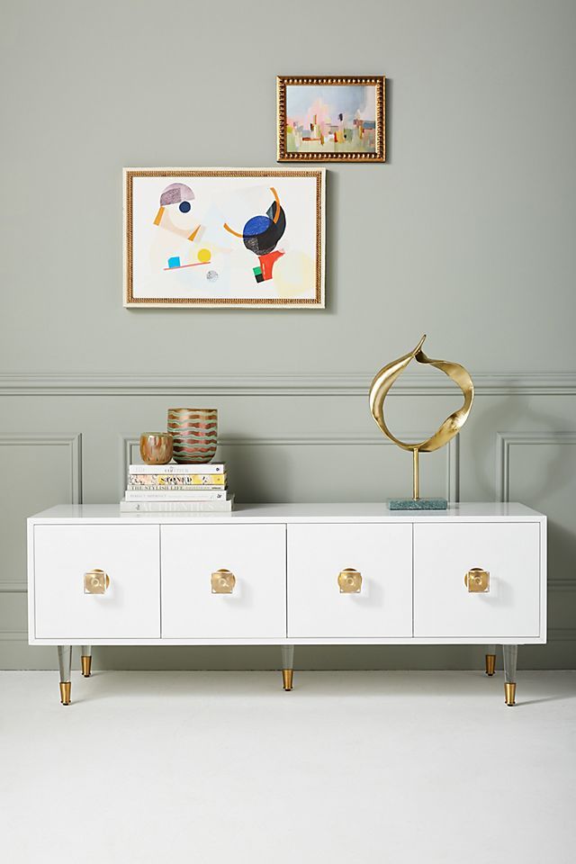 Lacquered Regency Media Console | Anthropologie (US)
