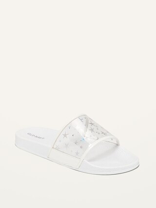 Gender-Neutral Star-Print Pool Slides for Kids | Old Navy (US)