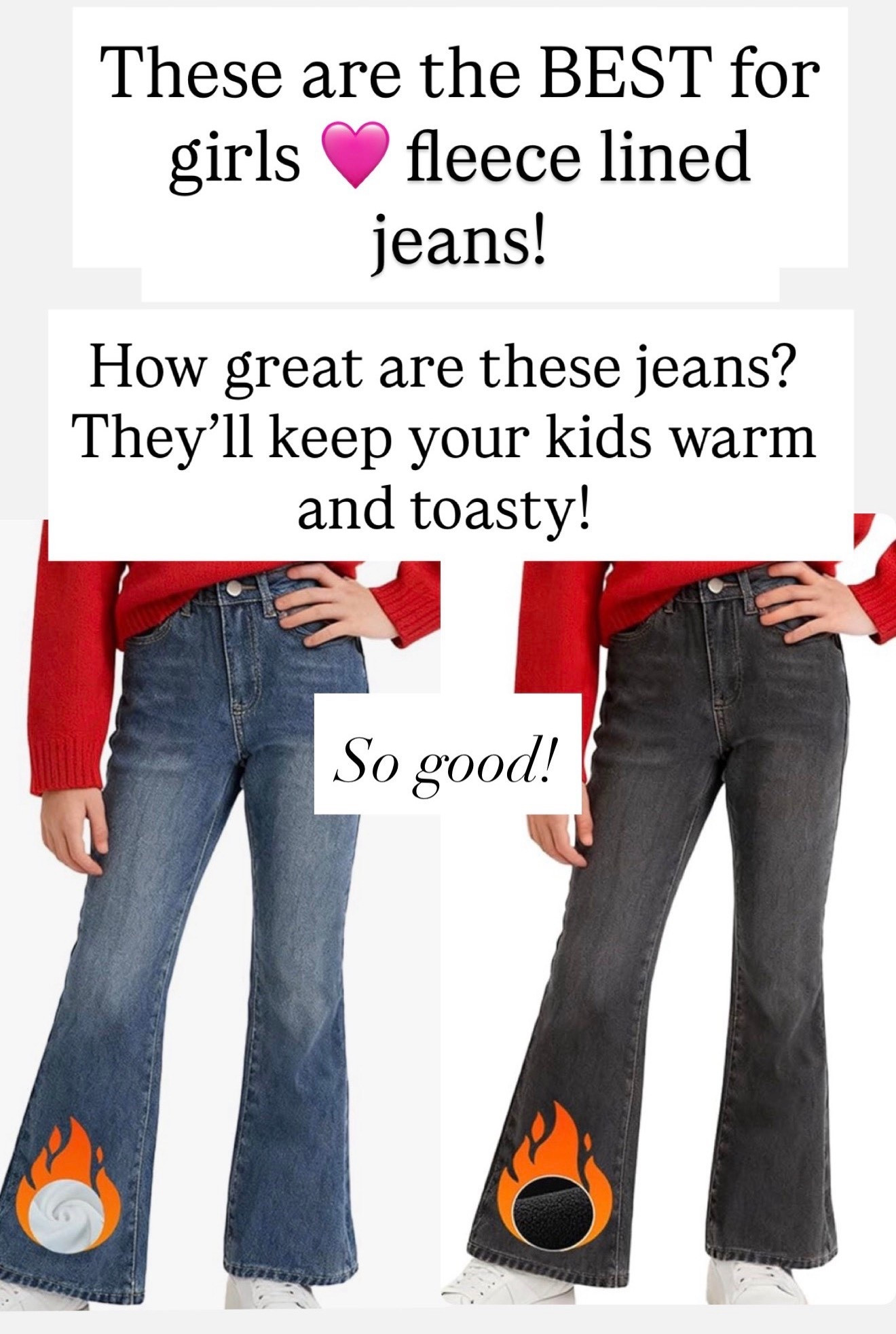 Dying over these fleece lined jeans for girls. So good.

#LTKKids