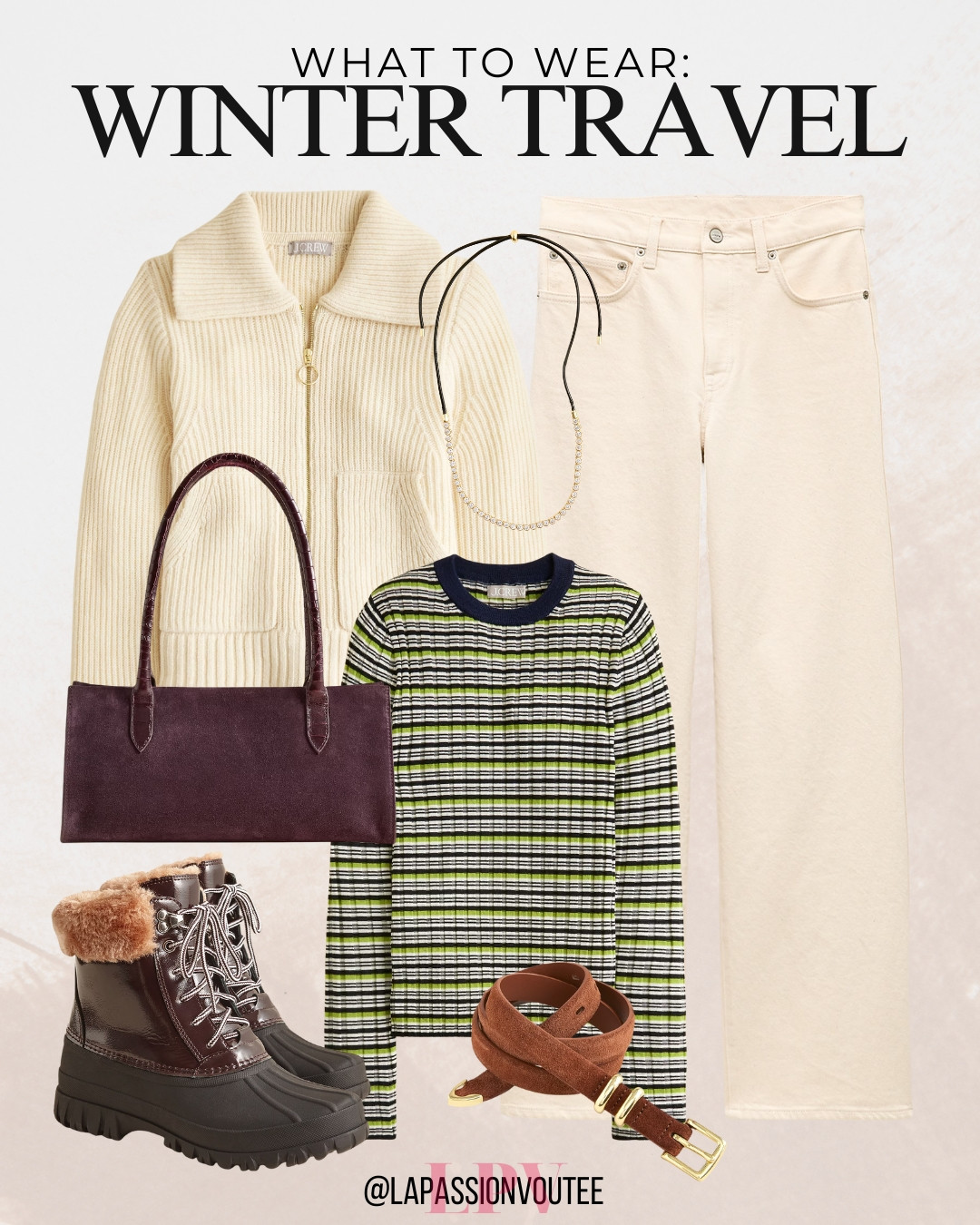 A winter travel outfit idea that makes cold-weather trips feel effortless. Built around comfortable layers and a clean silhouette, this look works for long flights, travel days, and sightseeing. It’s practical, cozy, and polished enough to wear from departure through arrival. 

 #LTKootd #LTKSeasonal #LTKTravel