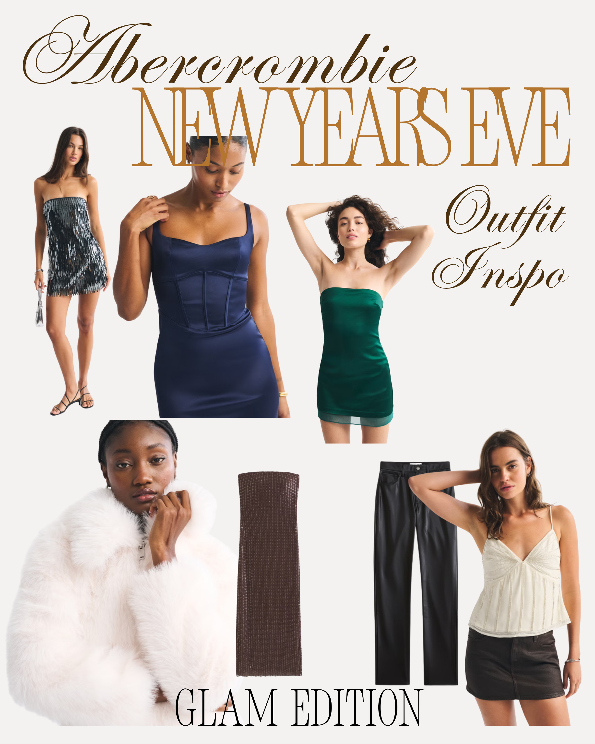 Your New Year's Eve outfit is 20-40% off at Abercrombie now! Here are my faves for a sparkly glam night out - add booties, heels, or tall boots to be the main character and turn heads! :) New Year’s Eve party outfit is ✔️ done. 

 

#LTKHoliday #LTKMidsize #LTKSaleAlert